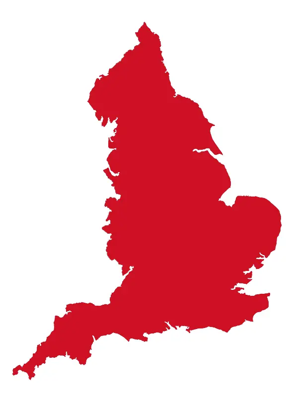 England Coverage Map